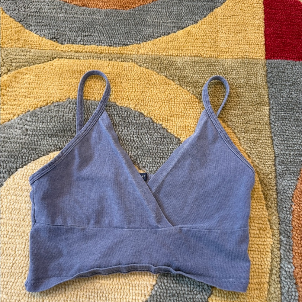 Brandy Melville Amara Tank Top Crop Top Smokey Purple One Size